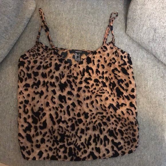 Forever 21 Tops - F21 Leopard print camisole S